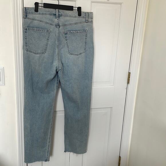 TARGET WILD FABLE Distressed Straight Leg Raw Edge Jeans Size 16 Long - Picture 6 of 8